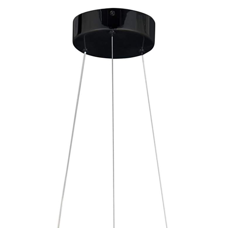 Image 3 Centric 15" Wide Matte Black LED Pendant Light more views
