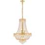1_Century 12 Lt Gold Chandelier Clear