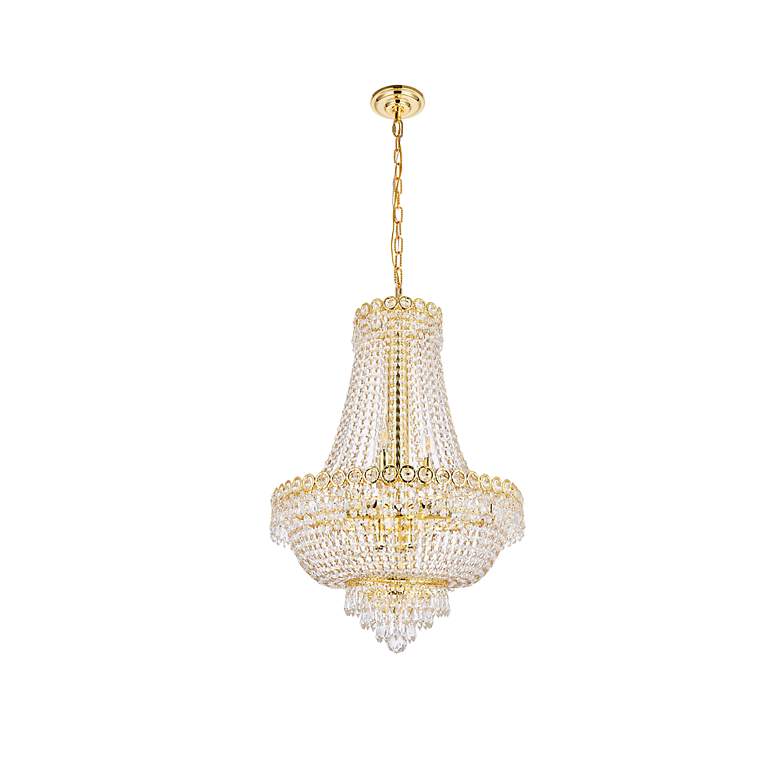 Image 7 Century 12 Lt Gold Chandelier Clear more views