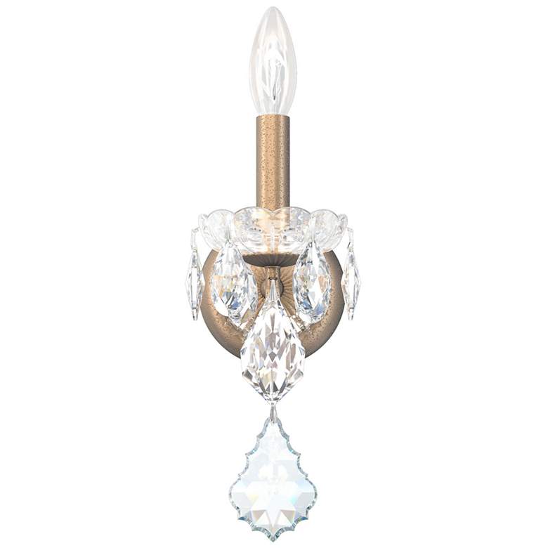 Image 1 Century 13 inchH x 4.5 inchW 1-Light Crystal Wall Sconce in Etruscan Gold