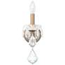 Century 13"H x 4.5"W 1-Light Crystal Wall Sconce in Etruscan Gold