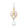 Century 13"H x 4.5"W 1-Light Crystal Wall Sconce in French Gold