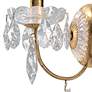 3_Century 13"H x 4.5"W 1-Light Crystal Wall Sconce in French Gold more views