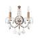 Century 14"H Etruscan Gold with Crystal 2-Light Wall Sconce