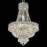 Century 16" Wide Chrome and Crystal 3-Tier Chandelier