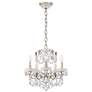 Thumbnail2 of Century 17"H x 17"W 5-Light Crystal Chandelier in Antique Silver more views