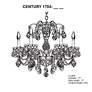 Thumbnail4 of Century 17"H x 17"W 5-Light Crystal Chandelier in Antique Silver more views