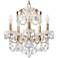 Century 17"H x 17"W 5-Light Crystal Chandelier in French Gold