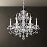 1_Century 20"H x 21"W 6-Light Crystal Chandelier in Antique Silver