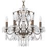2_Century 20"H x 21"W 6-Light Crystal Chandelier in Etruscan Gold