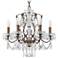 Century 20"H x 21"W 6-Light Crystal Chandelier in Etruscan Gold