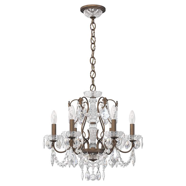 Image 3 Century 20"H x 21"W 6-Light Crystal Chandelier in Etruscan Gold more views
