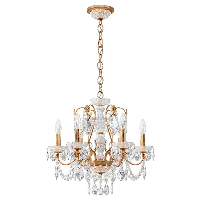 Image 3 Century 20"H x 21"W 6-Light Crystal Chandelier in French Gold more views