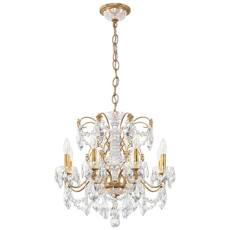 Image 3 Century 21.5"H x 24"W 8-Light Crystal Chandelier in French Gold more views