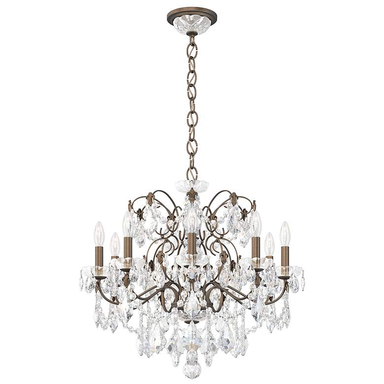 Image 3 Century 22"H x 26"W 9-Light Crystal Chandelier in Etruscan Gold more views