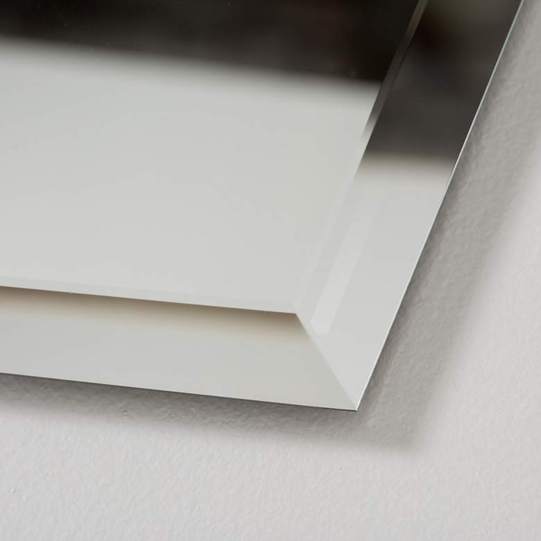 Image 5 Century 23" x 31" Hexagon Frameless Bathroom Wall Mirror more views