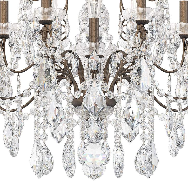 Image 3 Century 29.5"H x 30"W 12-Light Crystal Chandelier in Etruscan Gol more views