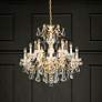 1_Century 29.5"H x 30"W 12-Light Crystal Chandelier in French Gold