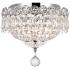 Century 3 Lt Chrome Flush Mount Clear