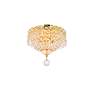 Thumbnail3 of Century 3 Lt Gold Flush Mount Clear more views