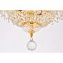 Thumbnail4 of Century 3 Lt Gold Flush Mount Clear more views