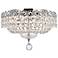 Century 4 Lt Chrome Flush Mount Clear