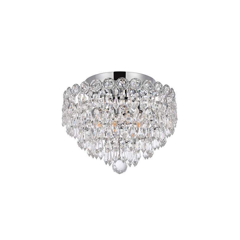 Image 7 Century 4 Lt Chrome Flush Mount Clear more views