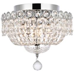Century 4 Lt Chrome Flush Mount Clear