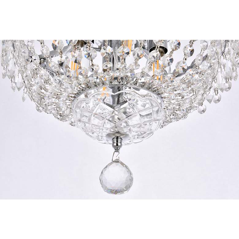 Image 4 Century 4 Lt Chrome Flush Mount Clear more views