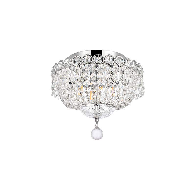 Image 7 Century 4 Lt Chrome Flush Mount Clear more views
