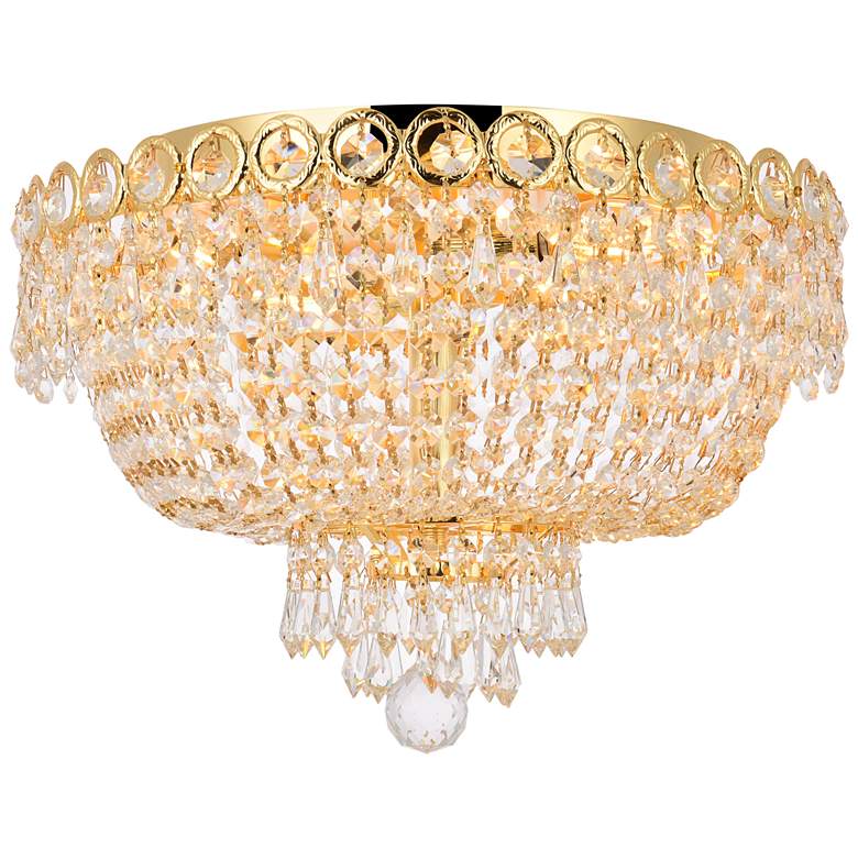 Image 1 Century 4 Lt Gold Flush Mount Clear