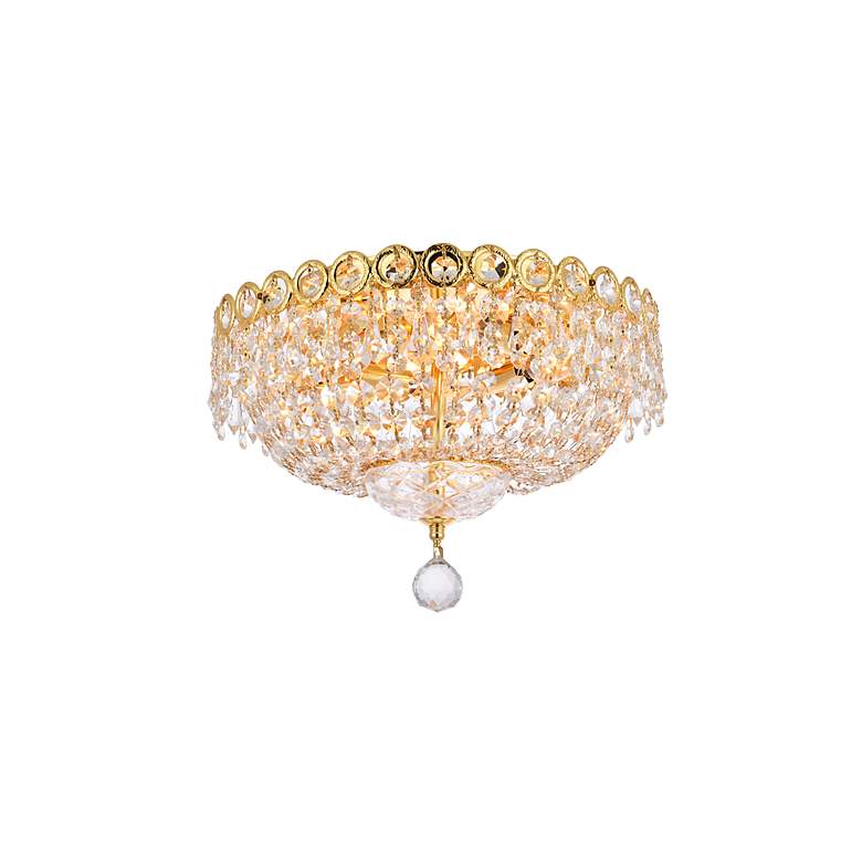 Image 3 Century 4 Lt Gold Flush Mount Clear more views