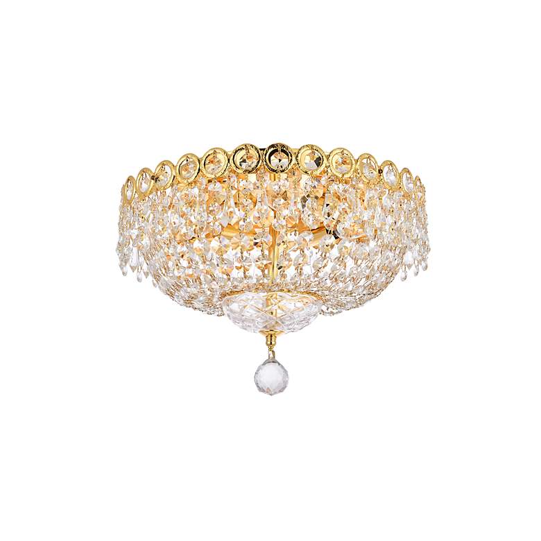Image 7 Century 4 Lt Gold Flush Mount Clear more views