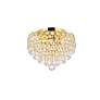 Thumbnail4 of Century 4 Lt Gold Flush Mount Clear more views