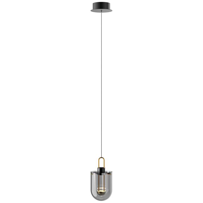 Image 1 Century 5.9" Saint Dark Gray/ Smoke Pendant
