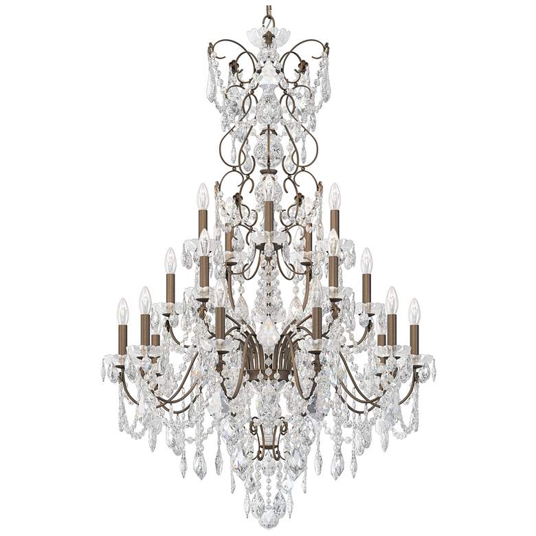 Image 2 Century 54.5"H x 37"W 20-Light Crystal Chandelier in Etruscan Gol