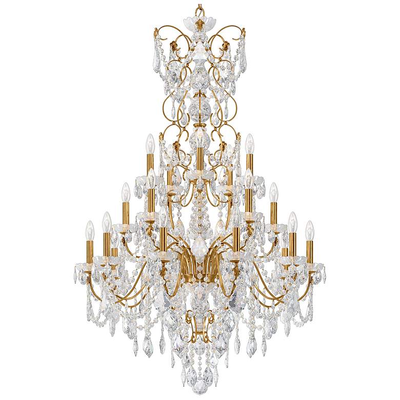Image 2 Century 54.5"H x 37"W 20-Light Crystal Chandelier in Heirloom Gol