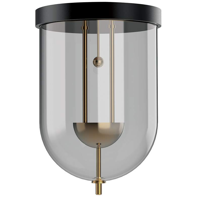 Image 1 Century 6.3" Saint Dark Gray/ Smoke Flush Mount