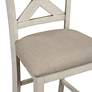Century Antique White 5-Piece Bar Dining Table and Chair Set
