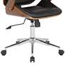 4_Century Black Faux Leather Adjustable Swivel Office Chair more views
