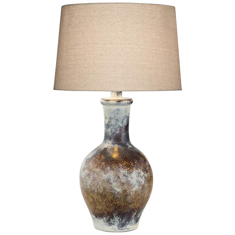 Image 2 Cepeda Adobe 29" Multi-Color Hydrocal Vase Table Lamp