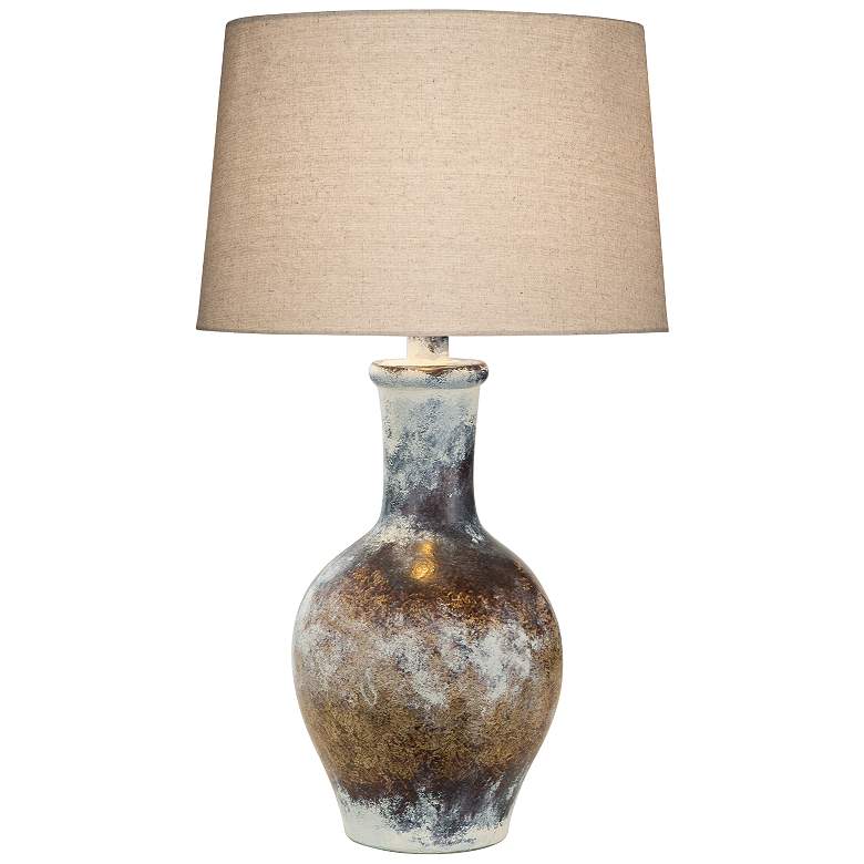 Image 2 Cepeda Adobe 29 inch Multi-Color Hydrocal Vase Table Lamp