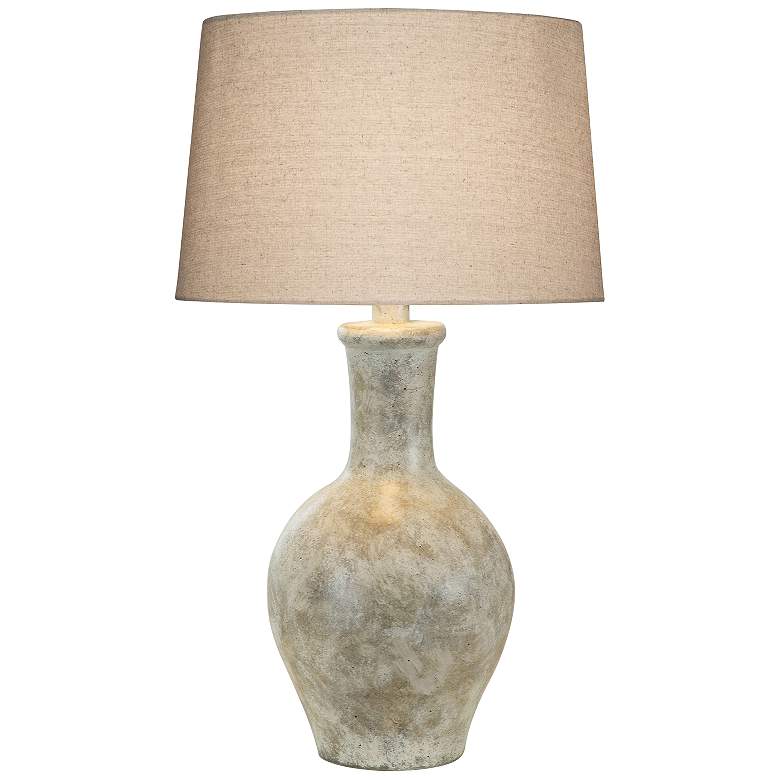 Image 1 Cepeda Alabaster Hydrocal Vase Table Lamp