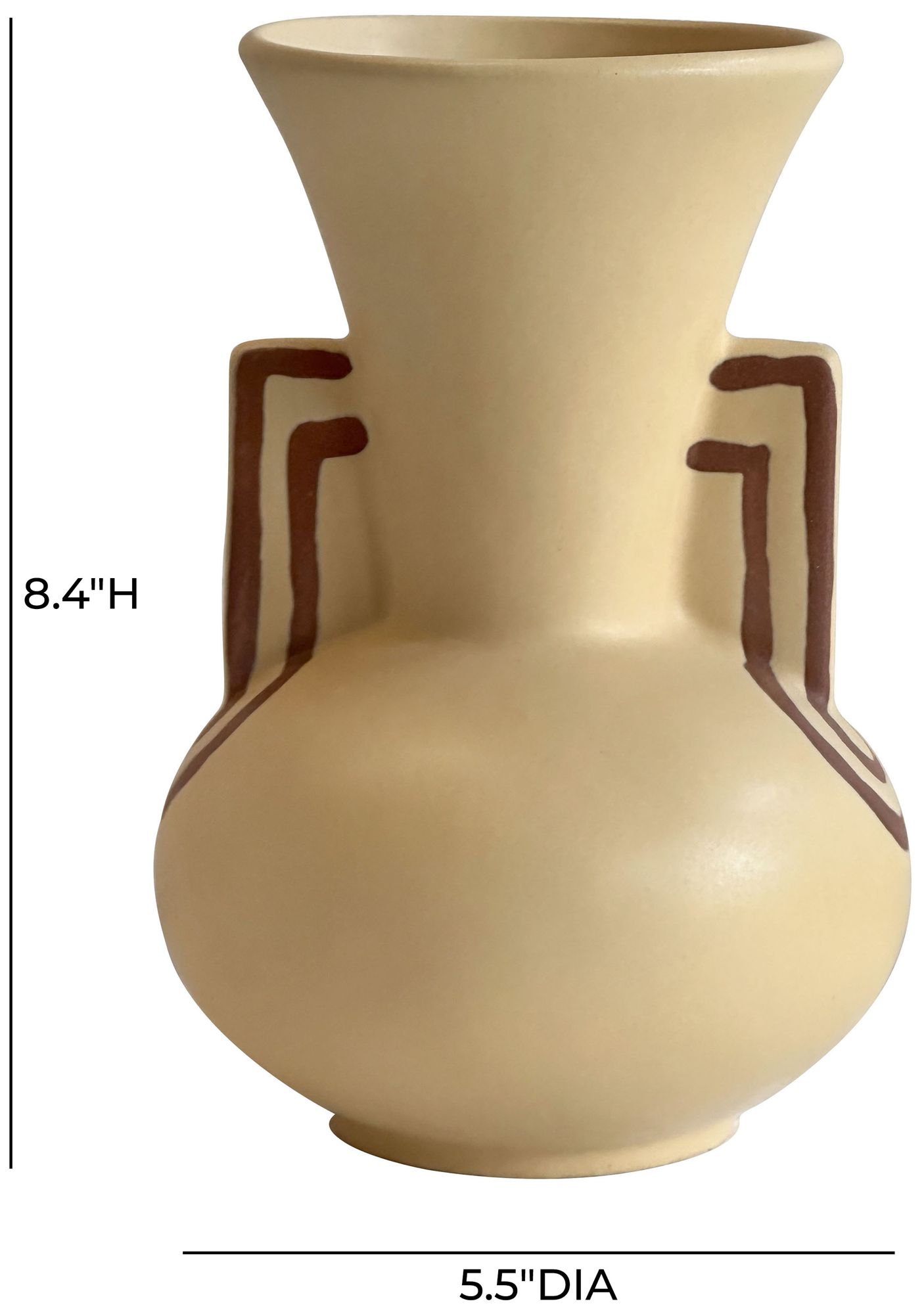 Image 3 Ceramic Line Art Trumpeter Vase more views