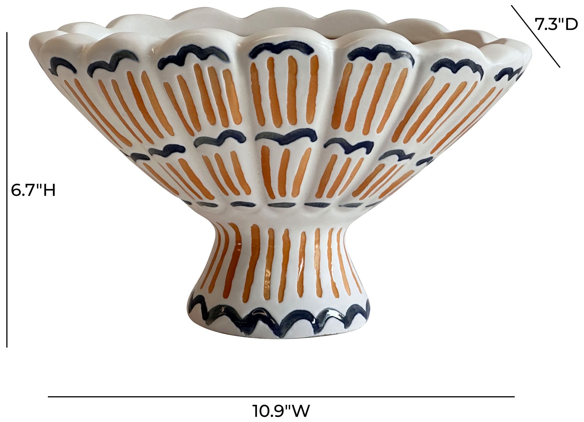 Image 3 Ceramic Roman Coral Bowl more views