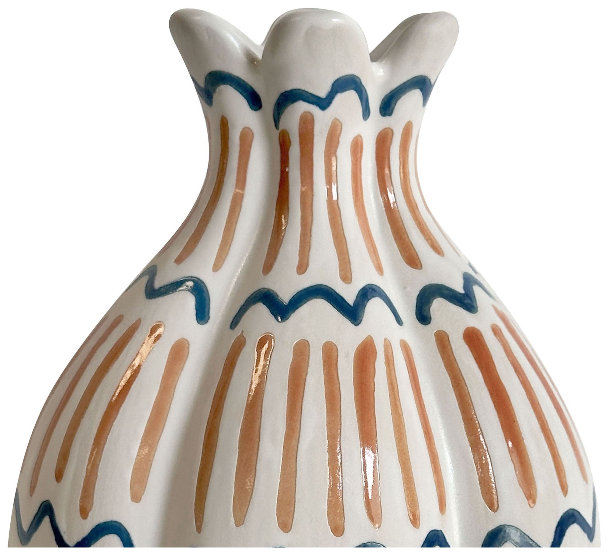 Image 2 Ceramic Roman Coral Vase more views