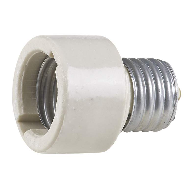 Image 1 Ceramic Socket Extender for Medium Base Light Bulbs