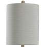 4_Ceramic Table Lamp - Blue Finish - White Hardback Fabric Shade more views
