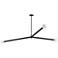 Cerberus 62" Wide Matte Black 3-Light Chandelier