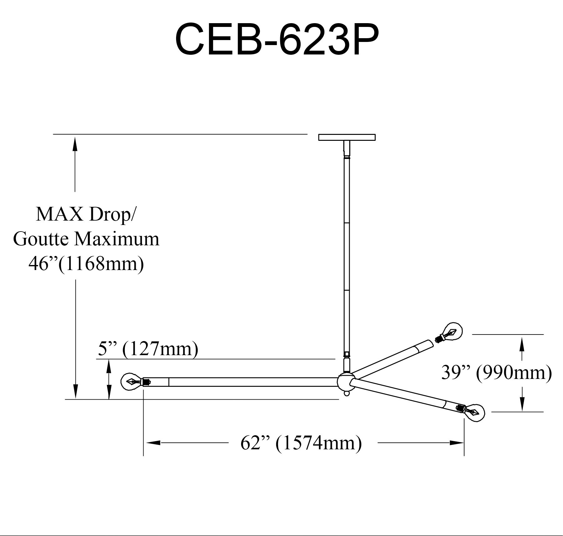 Image 2 Cerberus 62" Wide Matte Black 3-Light Chandelier more views